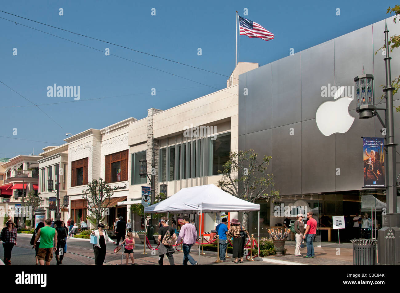 Apple iPod The Grove Farmers Market Entertainment Shopping Einkaufszentrum Los Angeles Kalifornien Vereinigte Staaten Stockfoto