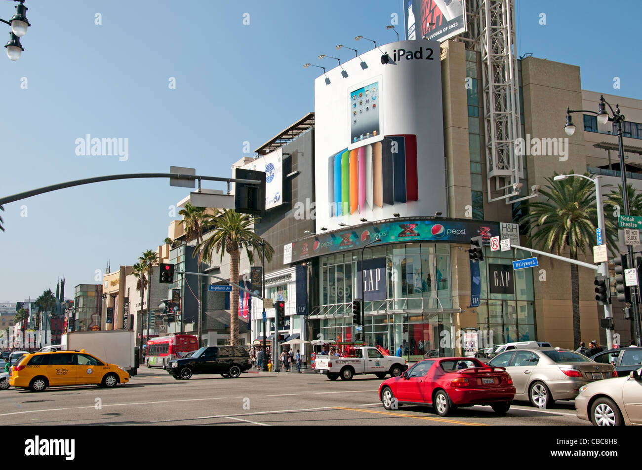 Apple iPod 2 Hollywood Boulevard California Vereinigte Staaten von Amerika amerikanische USA Stadt Stockfoto