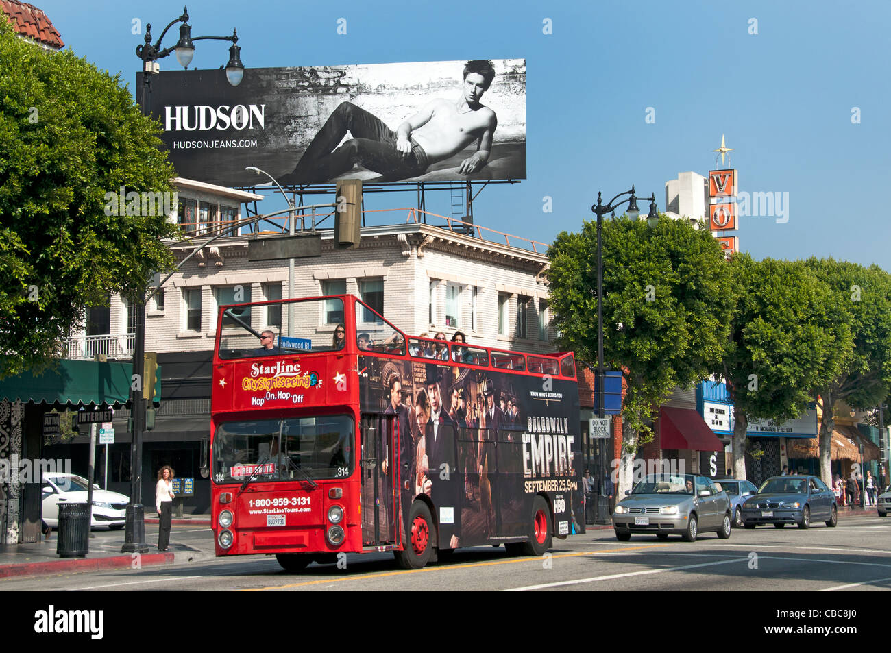 Hudson Hollywood Boulevard Kalifornien Vereinigte Staaten von Amerika Amerikaner / USA Stadt Stockfoto