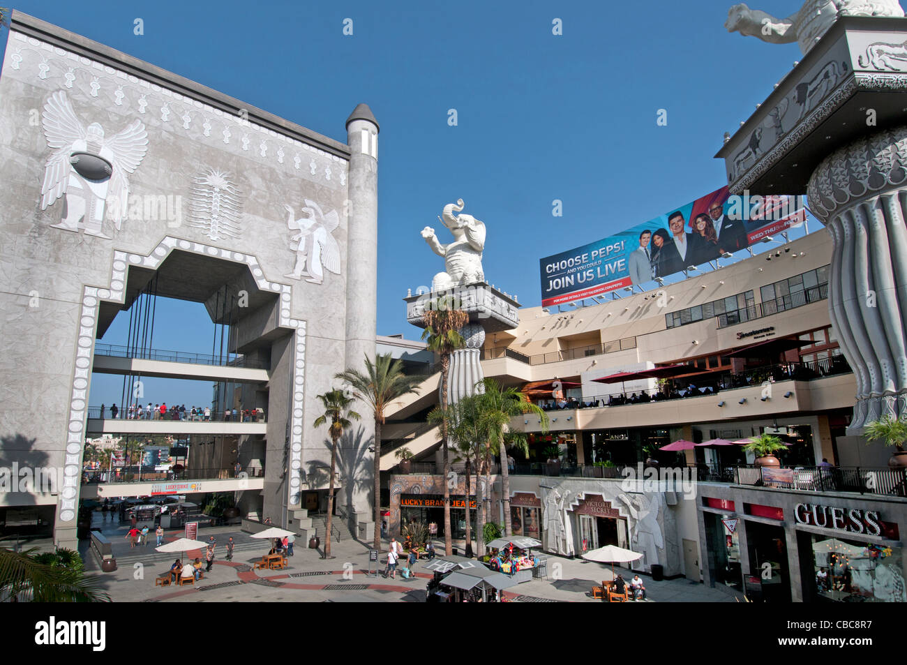 Babylon-Hof-Kodak-Theater Hollywood Boulevard Kalifornien Vereinigte Staaten von Amerika Amerikaner / USA Stadt Stockfoto