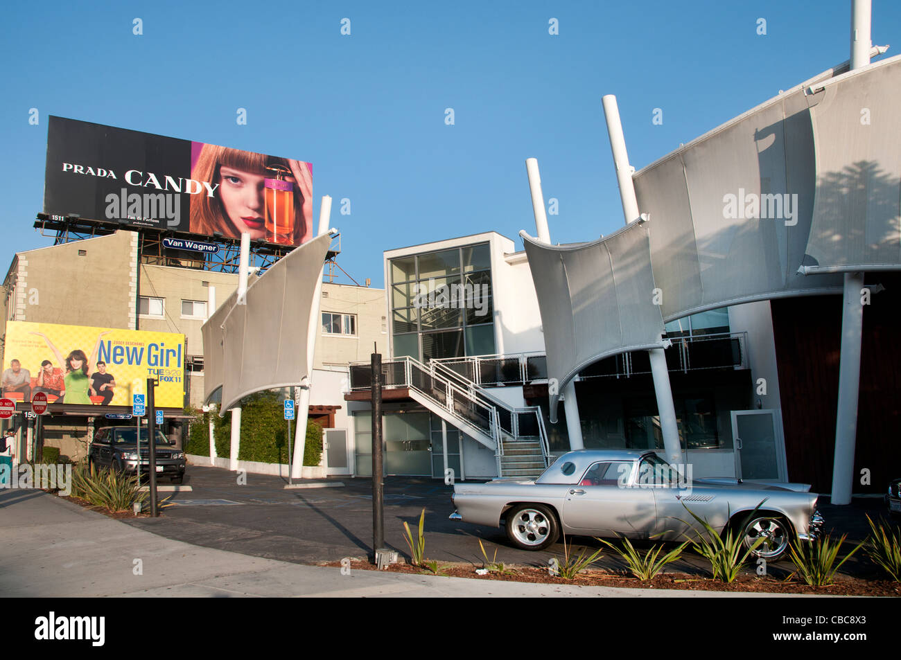 Sunset Boulevard Beverly Hills Los Angeles Vereinigte Staaten von Amerika amerikanische USA Stockfoto