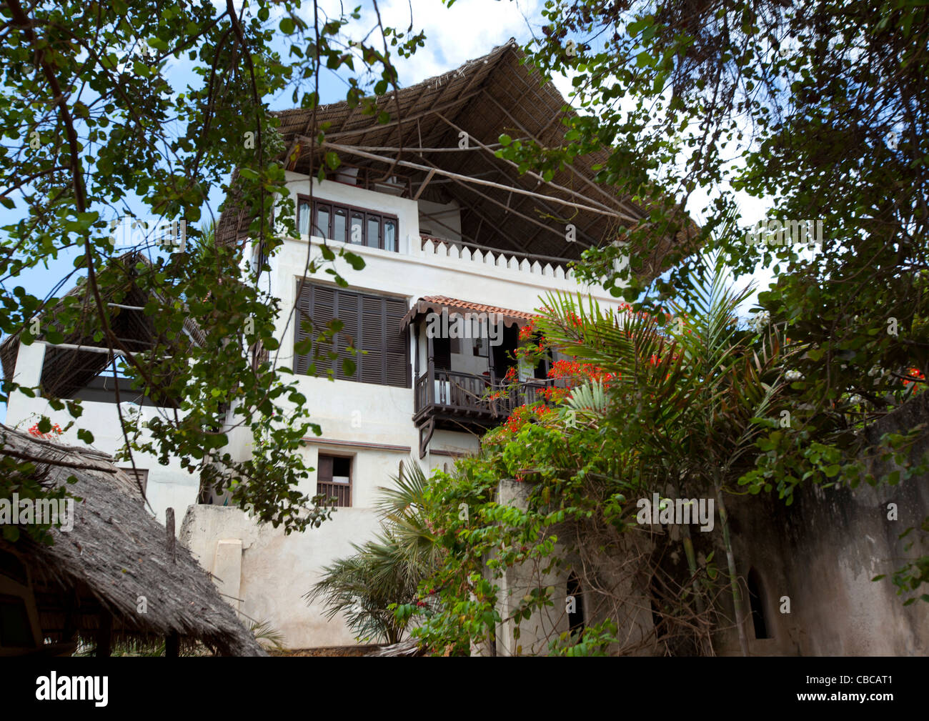 Robert Peugeot Familienhaus, große Landgut In Shela, Lamu, Kenia Stockfoto