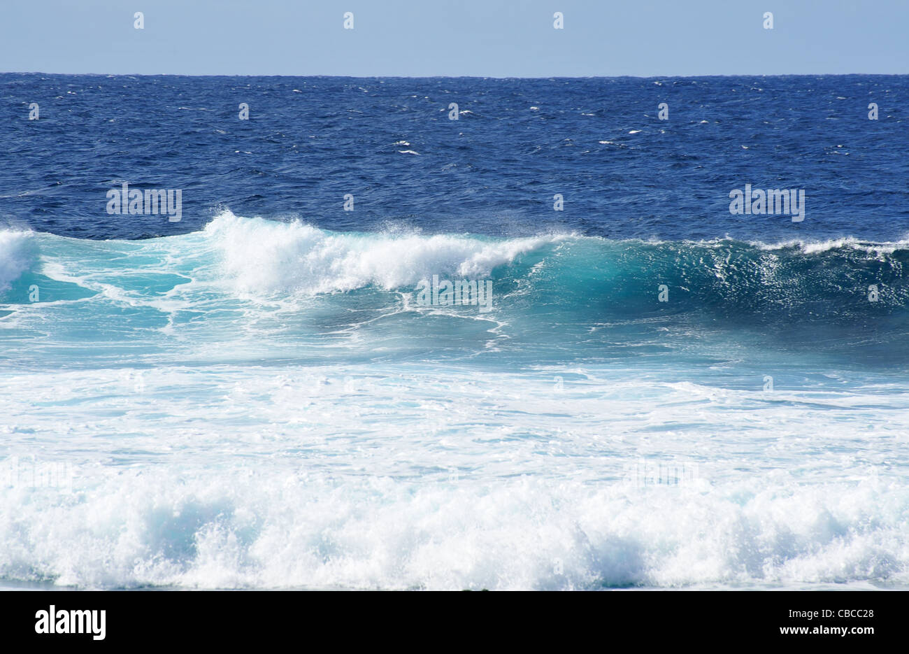 Schöne Wellen des Atlantiks Stockfoto