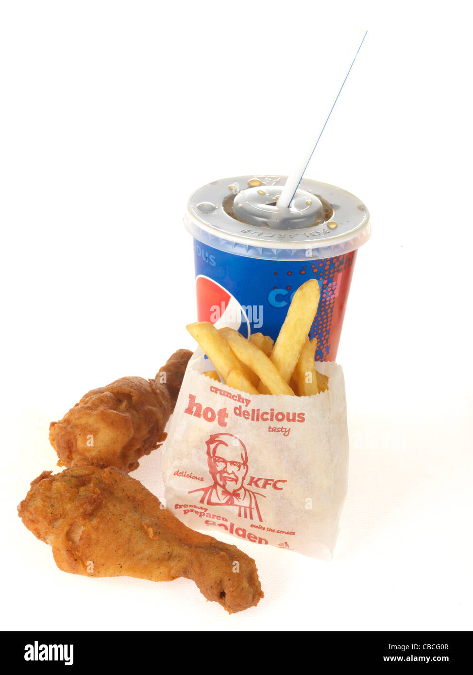 KFC Huhn Bein Mahlzeit Stockfoto