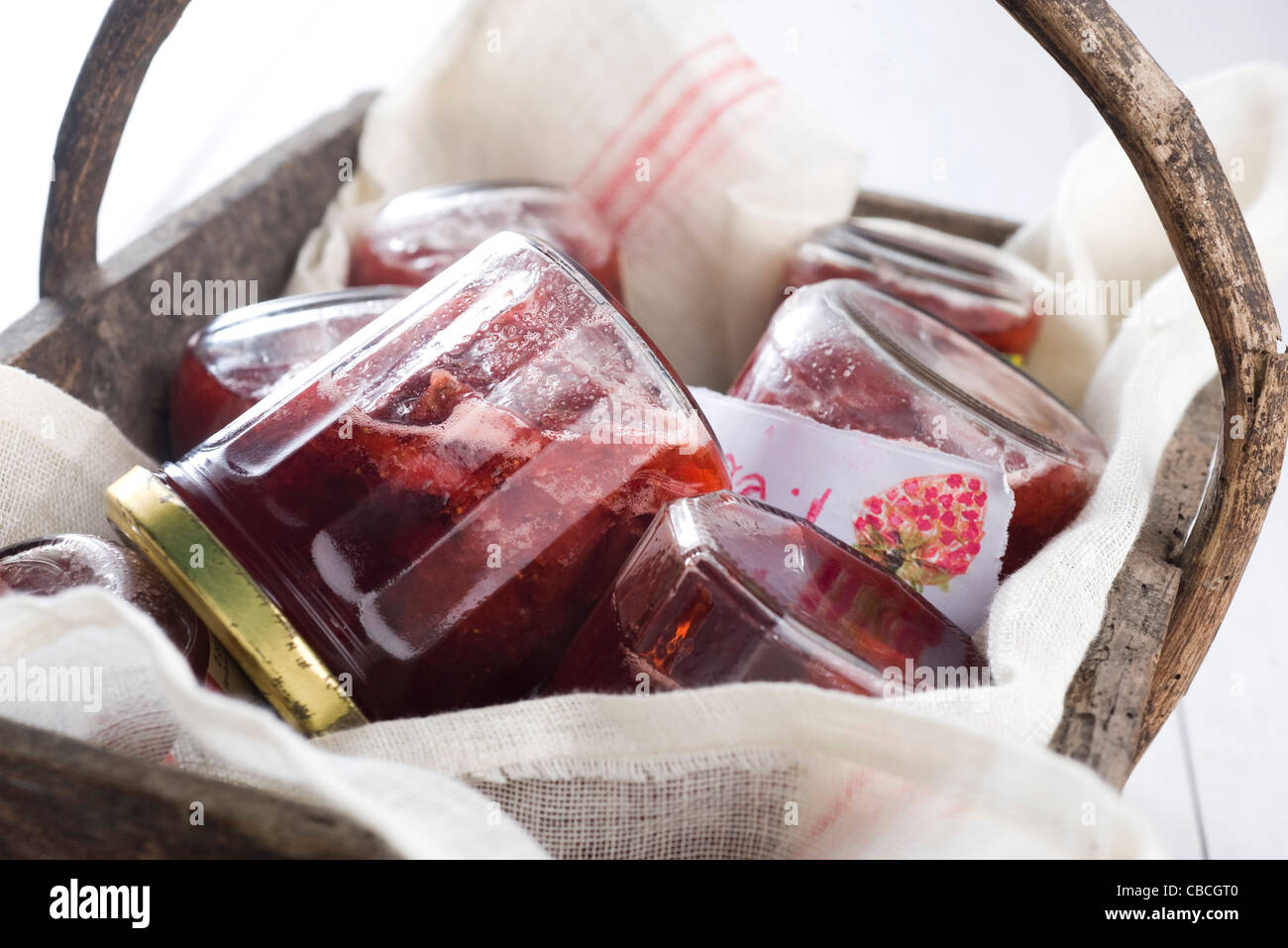 Nonna Erdbeer-Marmelade Stockfoto