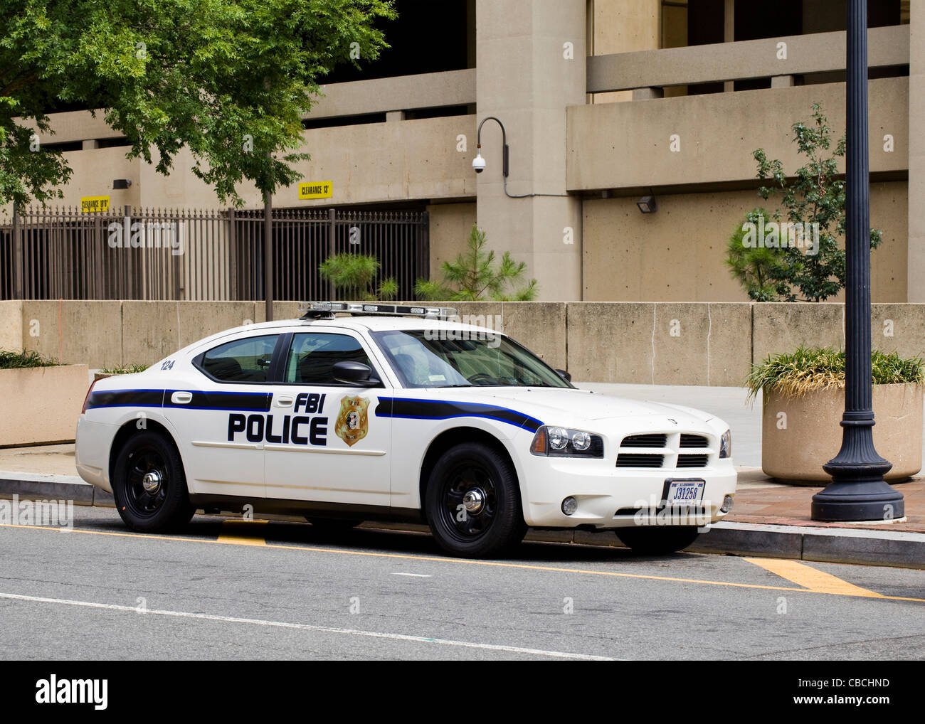 Eine Fbi Polizei Auto Parkten Ausserhalb Hauptsitz Washington Dc Usa Stockfotografie Alamy