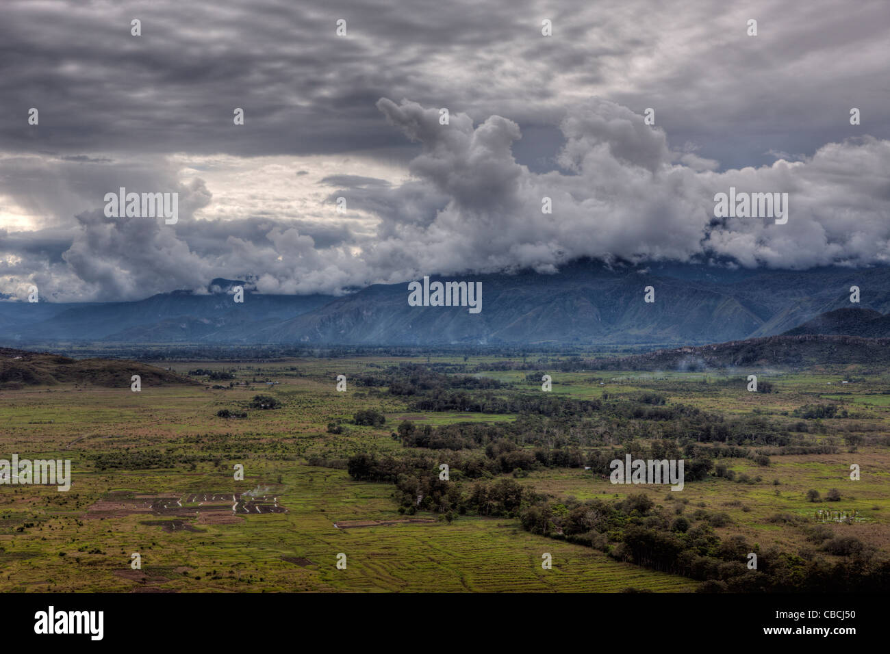 Impressionen der Baliem Tal, Baliem-Tal, West-Papua, Indonesien Stockfoto