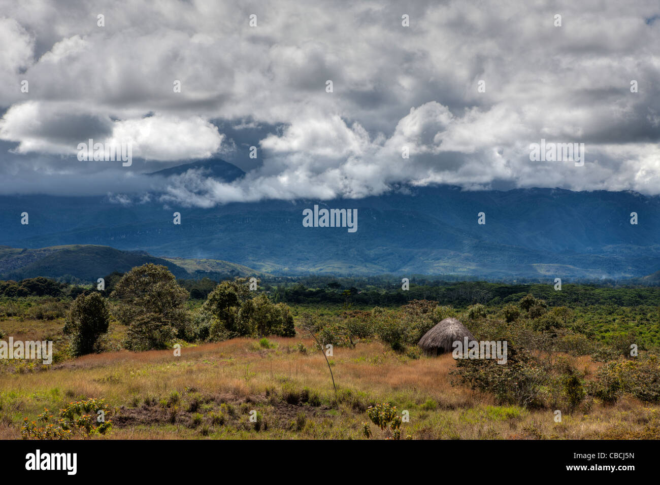 Impressionen der Baliem Tal, Baliem-Tal, West-Papua, Indonesien Stockfoto