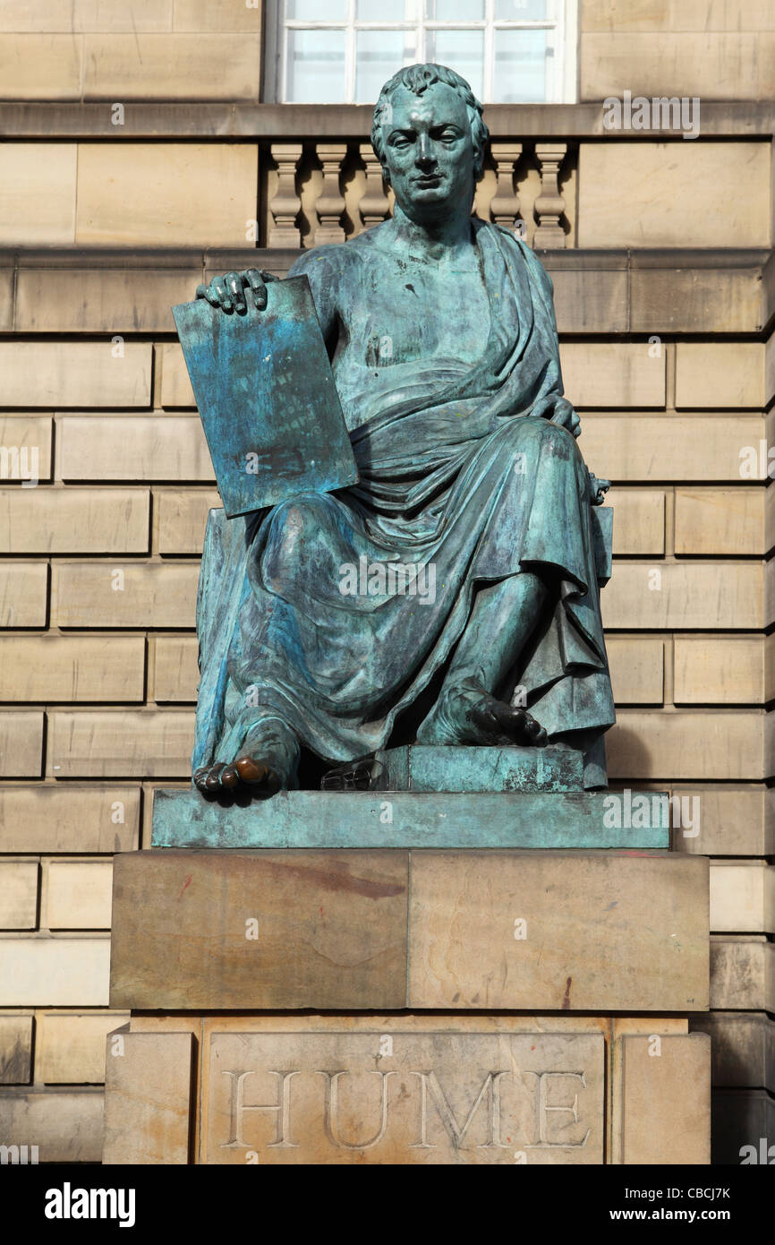 David Hume Memorial, Edinburgh, Schottland. Stockfoto