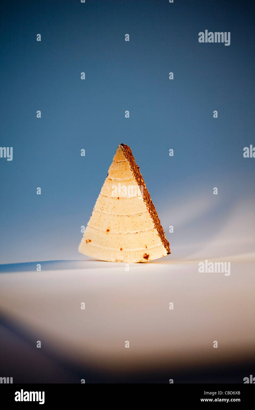 Dreieckige Marienbad Wafer, Marianskolazenske Oplatky, Marienbad Wafer gewonnen Label geschützte geografische Angabe (GGA) Stockfoto