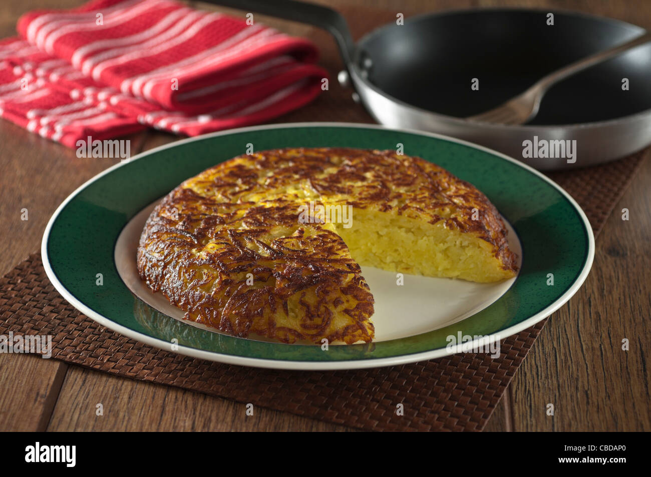 Rösti Kartoffeln. Schweizer Kartoffelgericht Stockfoto