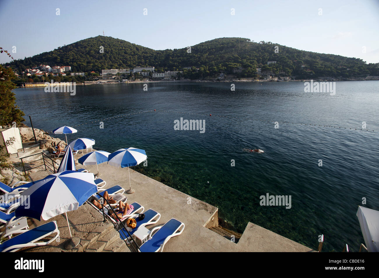 UVALA LAPAD Adria & MALA PETKA UVALA LAPAD DUBROVNIK Kroatien 8. Oktober 2011 Stockfoto