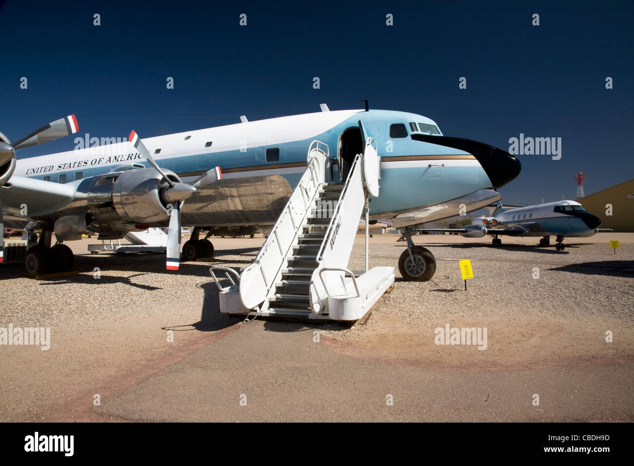 ARIZONA - Flugzeug von Präsident Dwight D. Eisenhower an das Pima Air and Space Museum in Tucson verwendet. Stockfoto