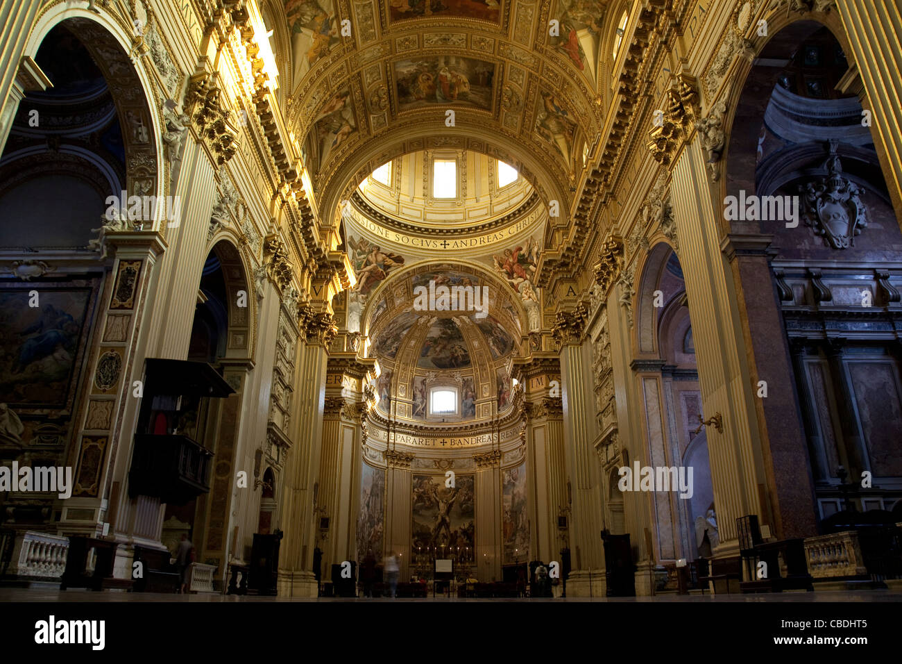 Innenraum der Chiesa di Sant Andrea della Valle Church, Rom, Italien Stockfoto