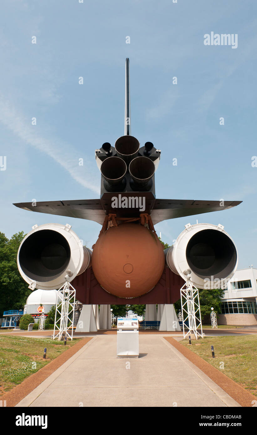 Alabama, Huntsville, USA Platz & Rocket Center, Space Shuttle display Stockfoto