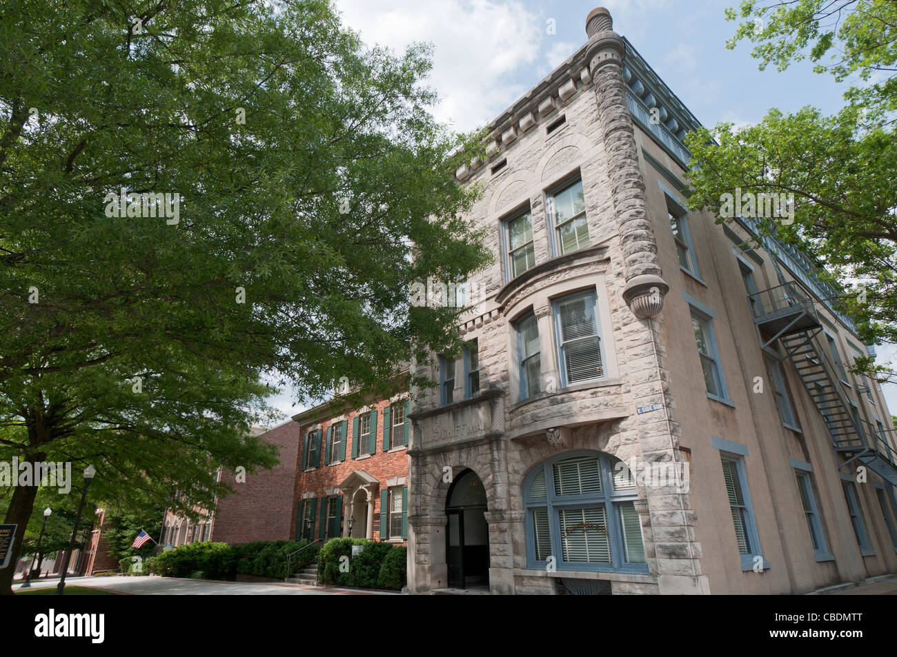 Alabama, Huntsville, Twickenham Historic District, I. Schiffman Gebäude c.1845, Geburtsort der Schauspielerin Tallulah Bankhead 1902 Stockfoto