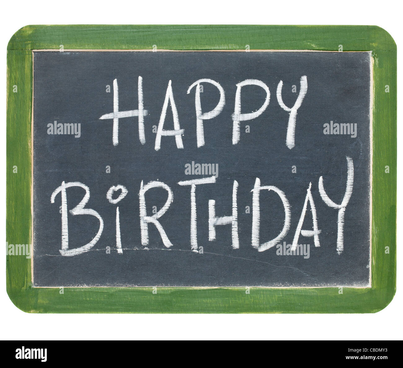 alles Gute zum Geburtstag Glückwünsche weiße Kreide Handschrift auf