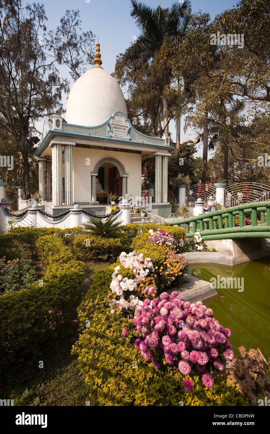 Dakshineswar Kali Tempel, Rani Rashmoni Garten, Gründer, Kolkata, Westbengalen, Indien Stockfoto