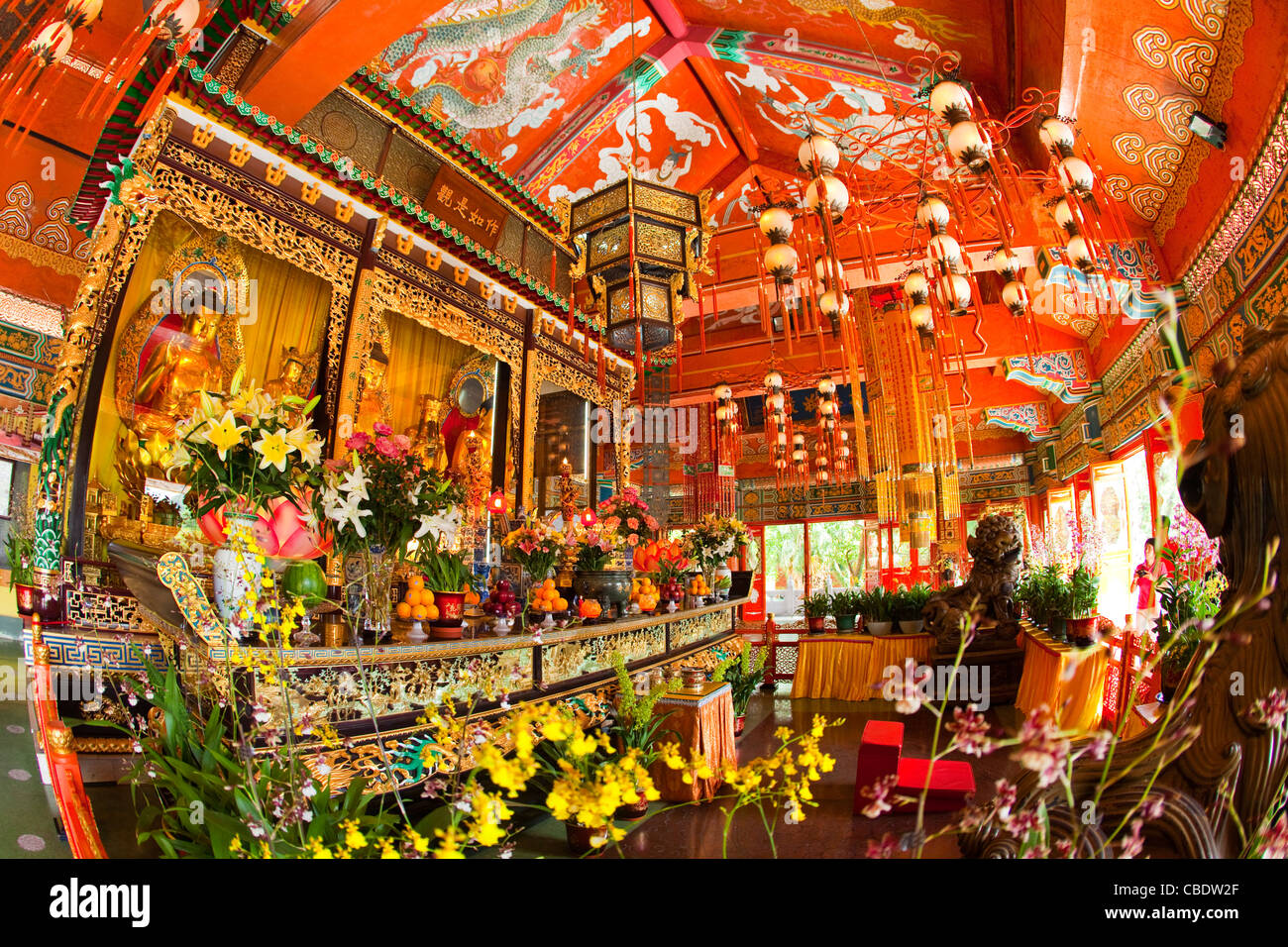 Po Ling Kloster, Hong Kong, China Stockfoto