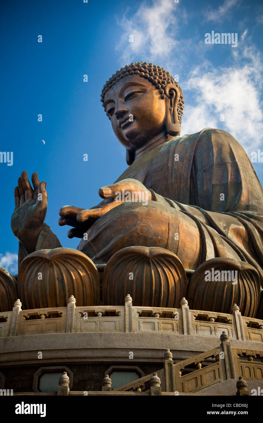 Tian Tan Buddha, Kloster Po Ling, Po Ling, Ngong Ping, Lantau, Hong Kong, China Stockfoto