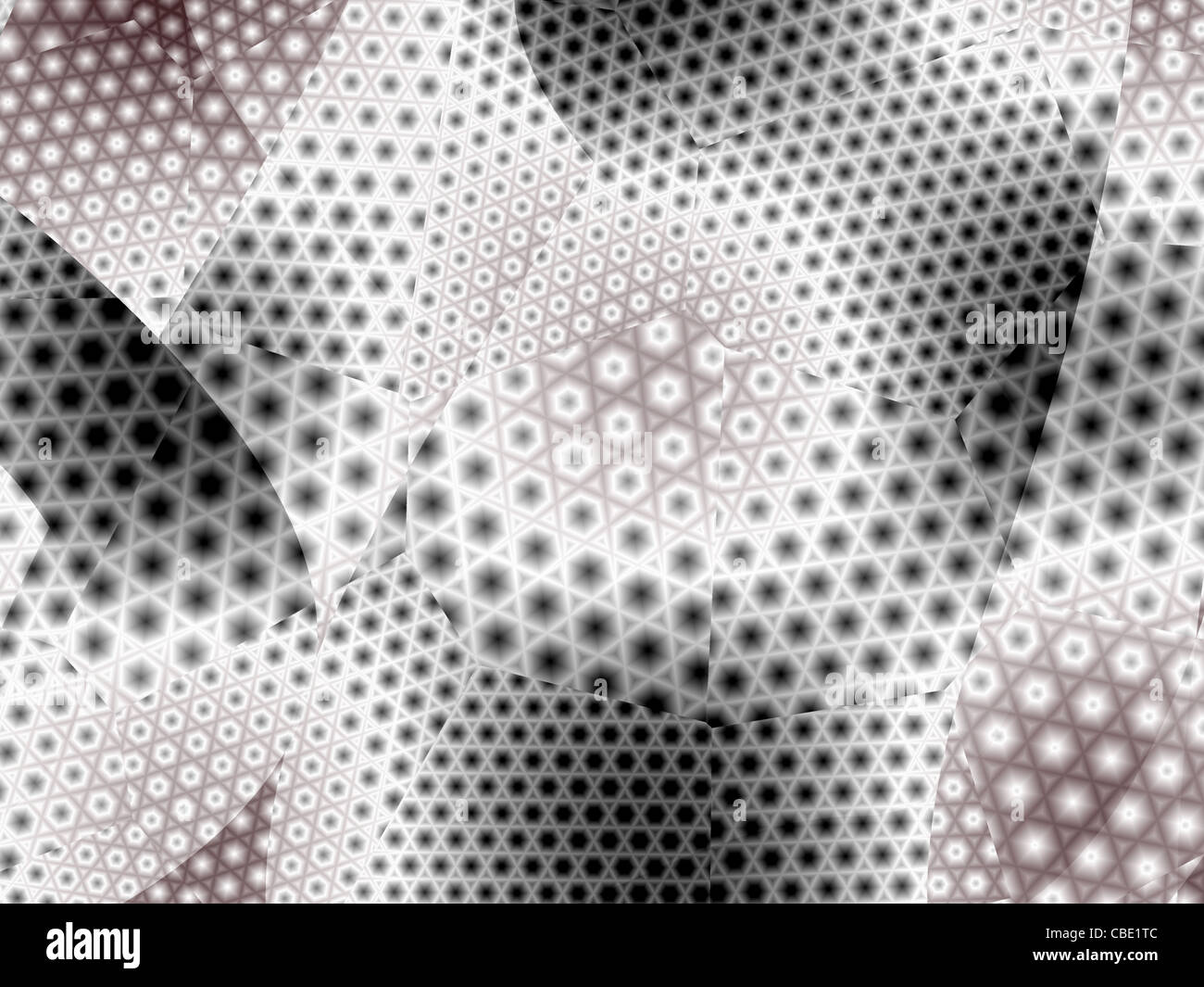 Abstrakte geometrische dekorative Dreiecke Quadrat Techno-Hintergrund Stockfoto