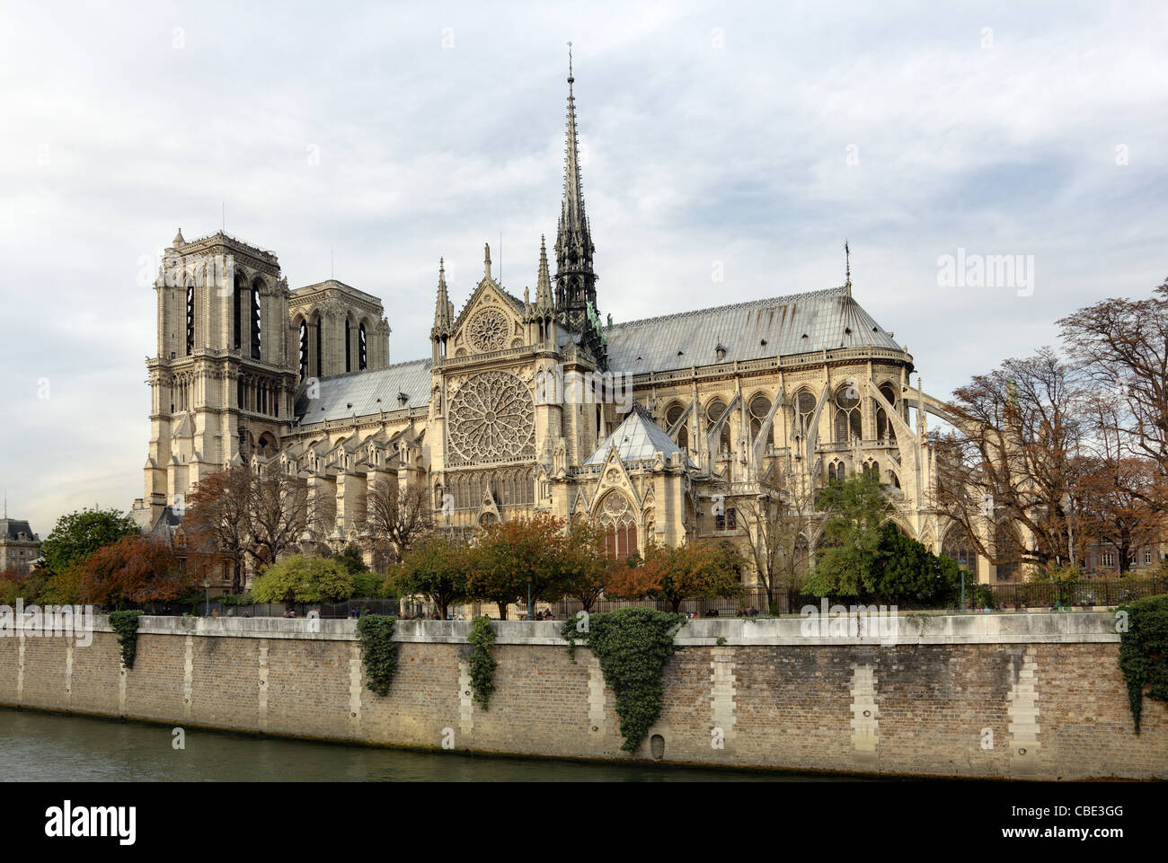 Notre Dame in Paris Stockfoto
