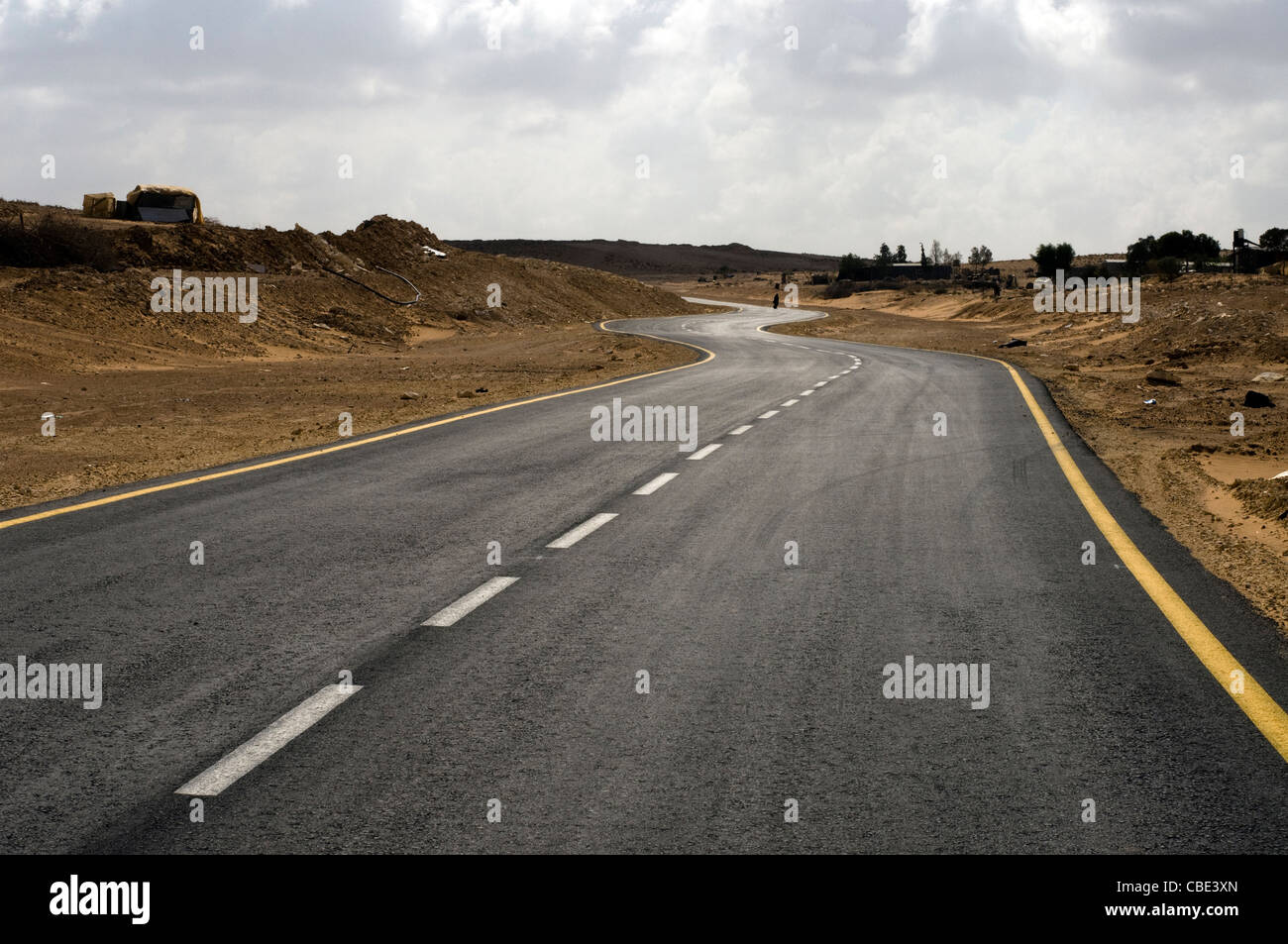 Israel, Negev-Wüste Landschaft Stockfoto