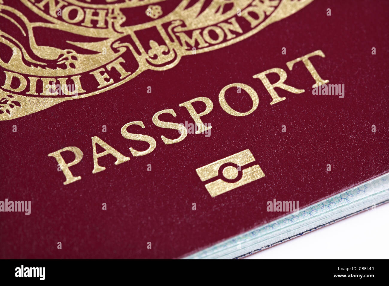 Britischen Reisepass Stockfoto