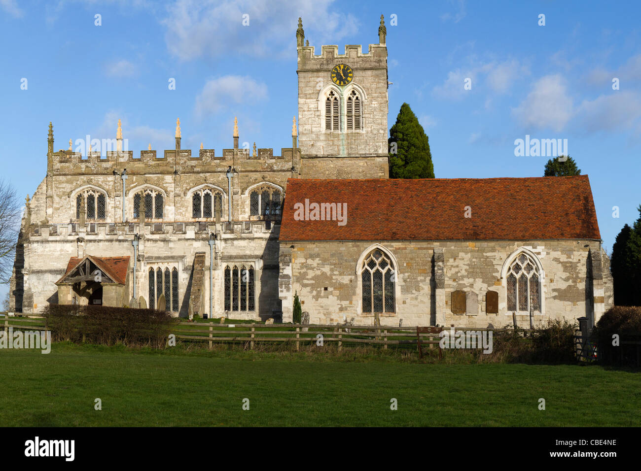 St.-Peter Kirche in Wootten Wawen sagte die älteste in Warwickshire Stockfoto