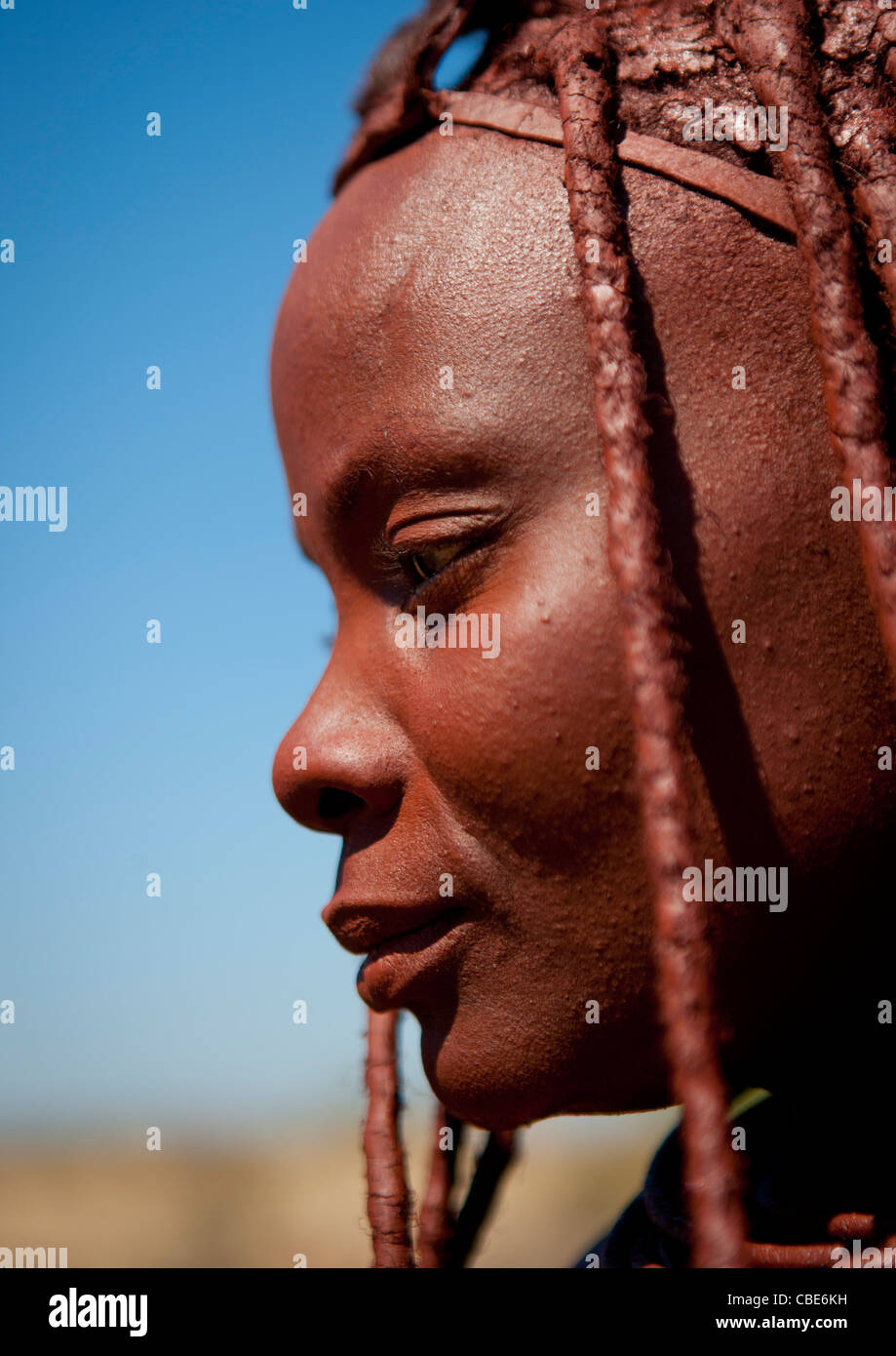 Muhimba Frau, Dorf Elola, Angola Stockfoto