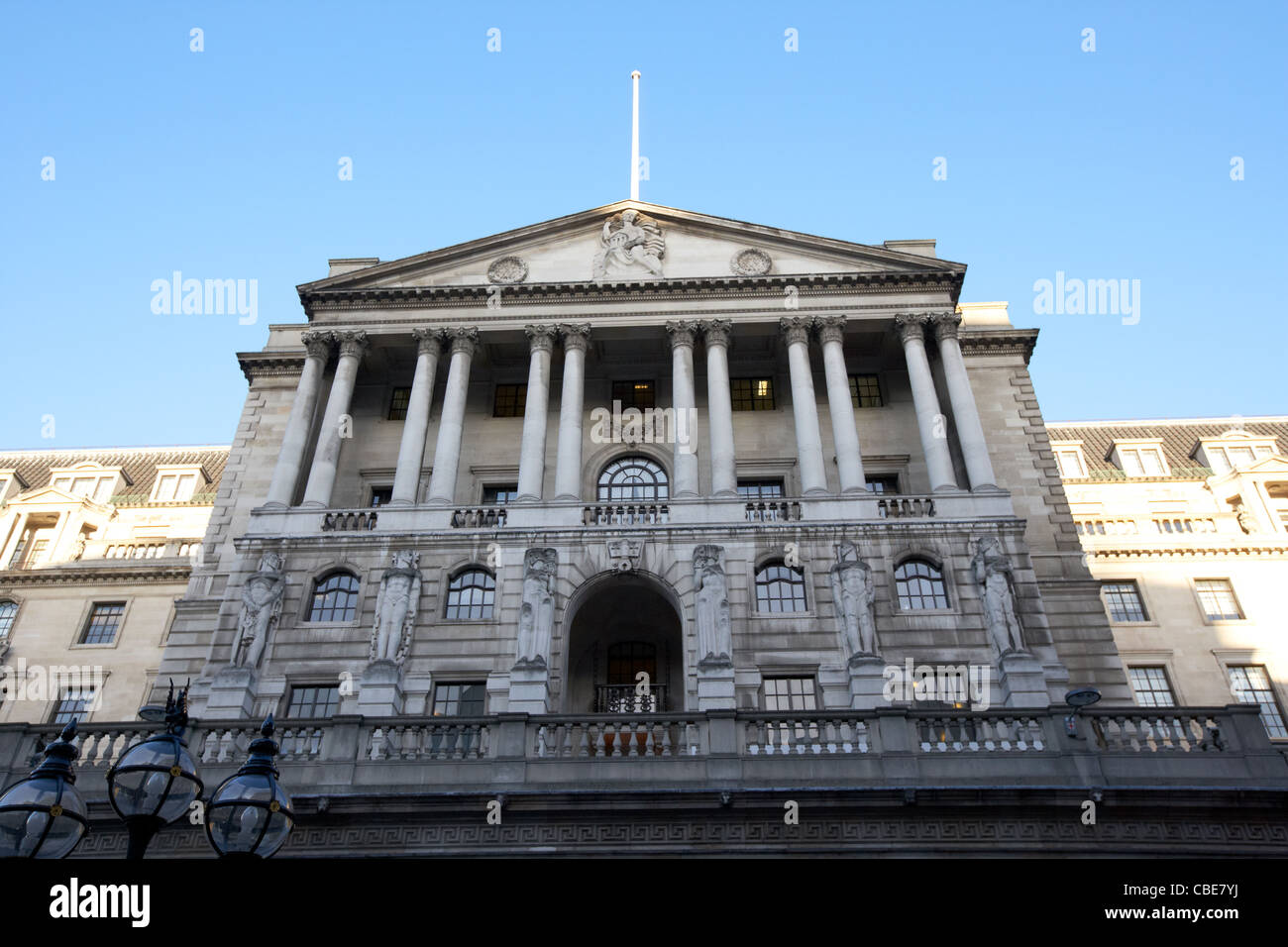 die Bank of England Threadneedle street London England Uk United Kingdom Stockfoto