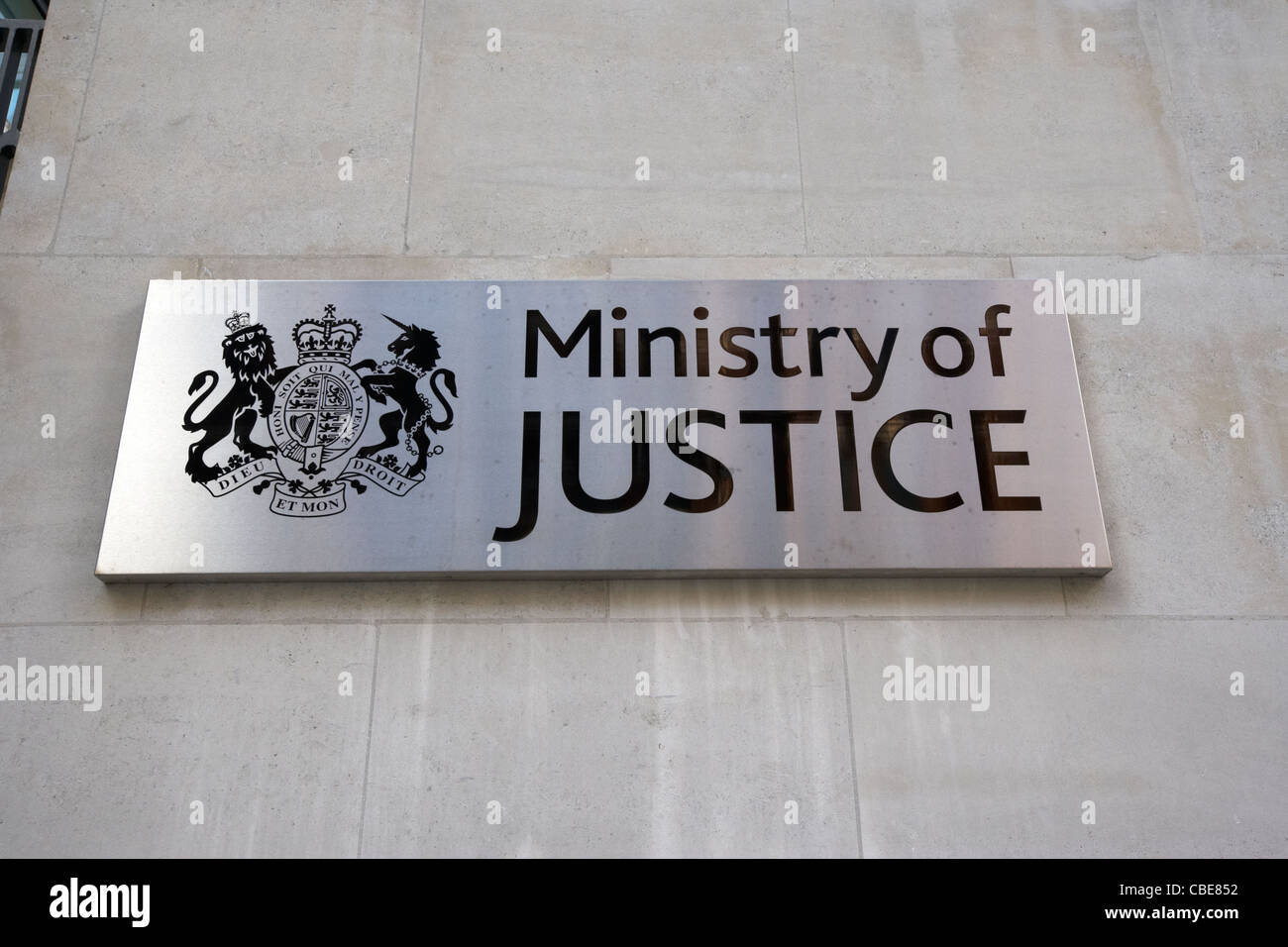Das Justizministerium London England Uk United Kingdom Stockfoto