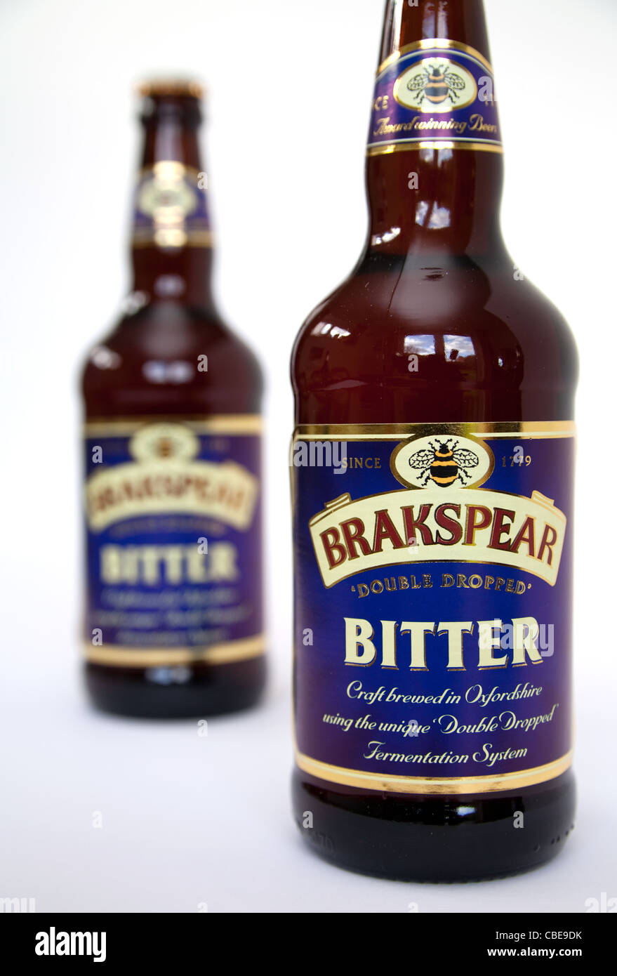 Brakspear Bitter, Brite/Britin Flaschenbiere Stockfoto