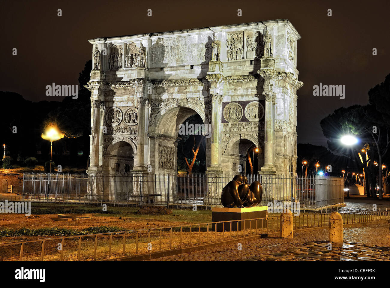 Roma Arco Di Costantino Stockfoto