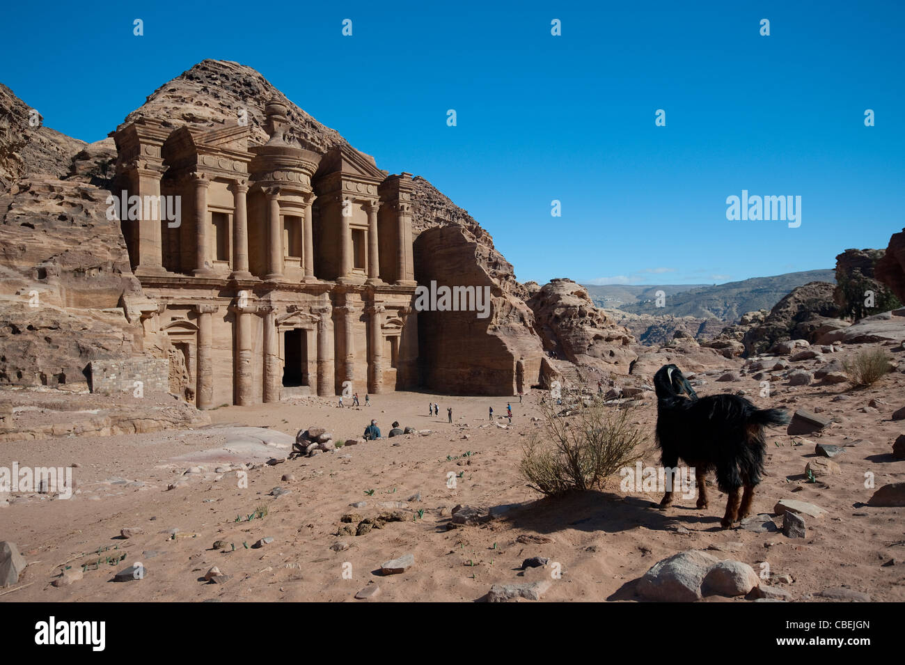 Das Kloster, Petra Jordan Stockfoto