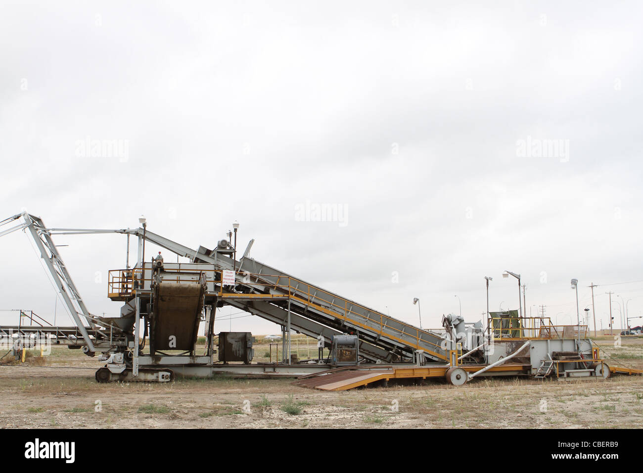 Zuckerrübenverarbeitungsanlage in Tabor, Alberta, Kanada, kanadische Prärien Stockfoto