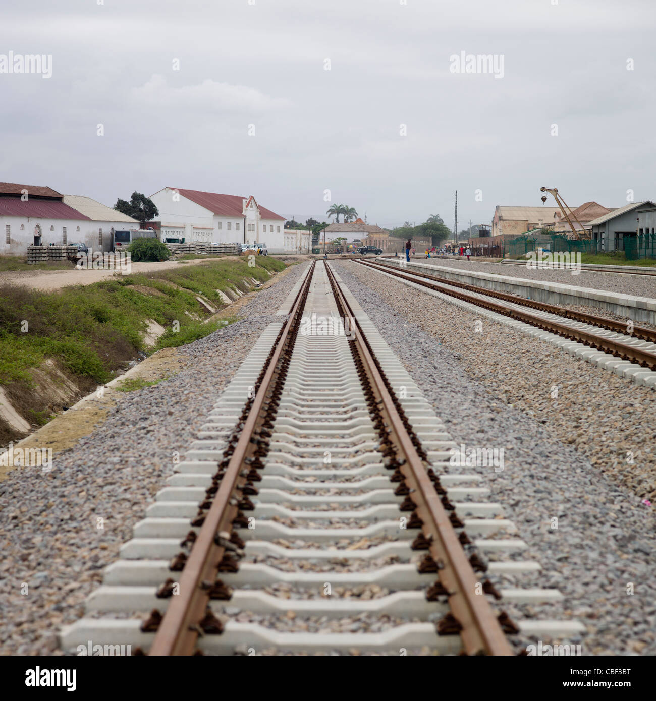 Eisenbahn In Benguela, Angola Stockfoto