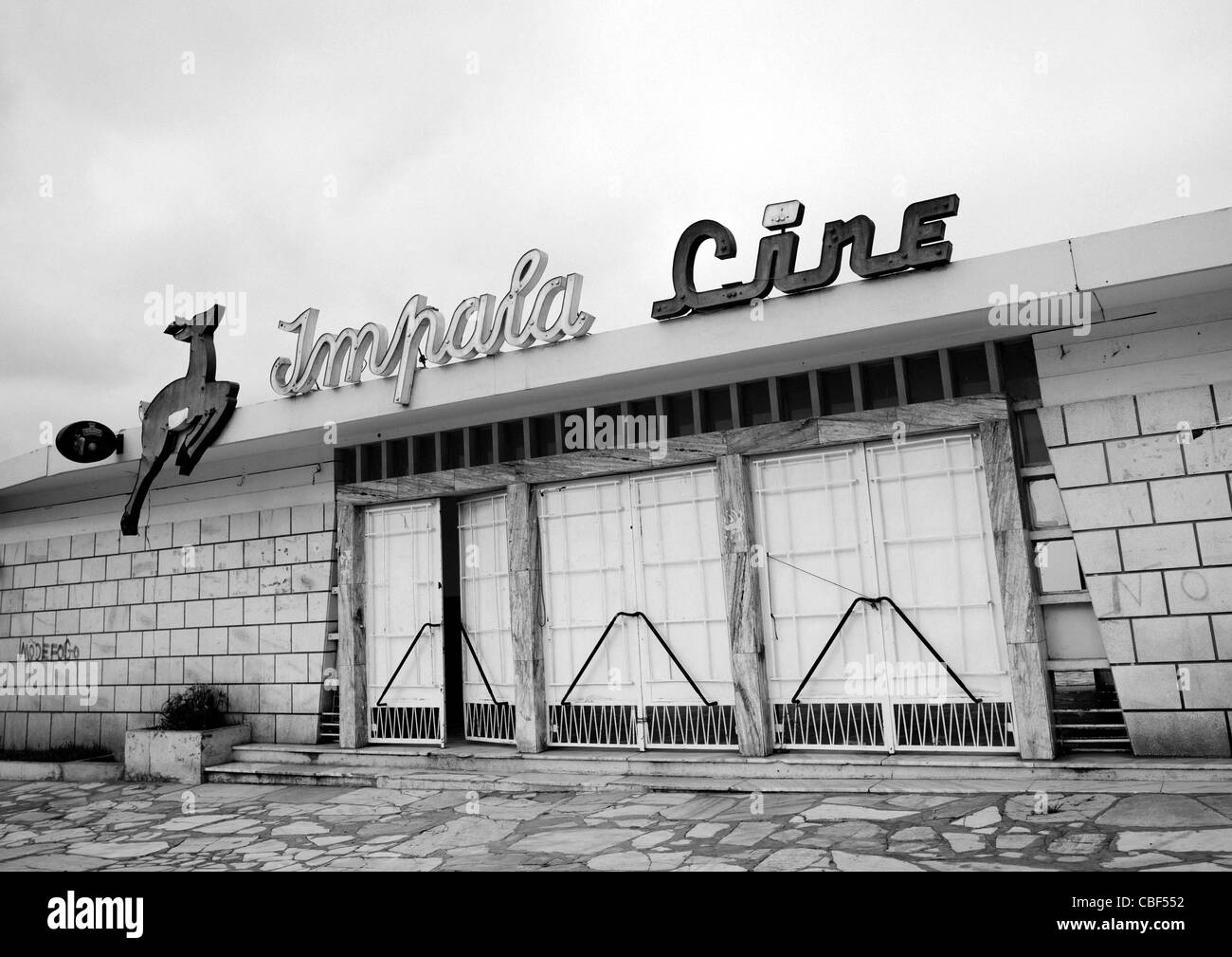 Impala-Kino-Theater In Stadt Namibe, Angola Stockfoto