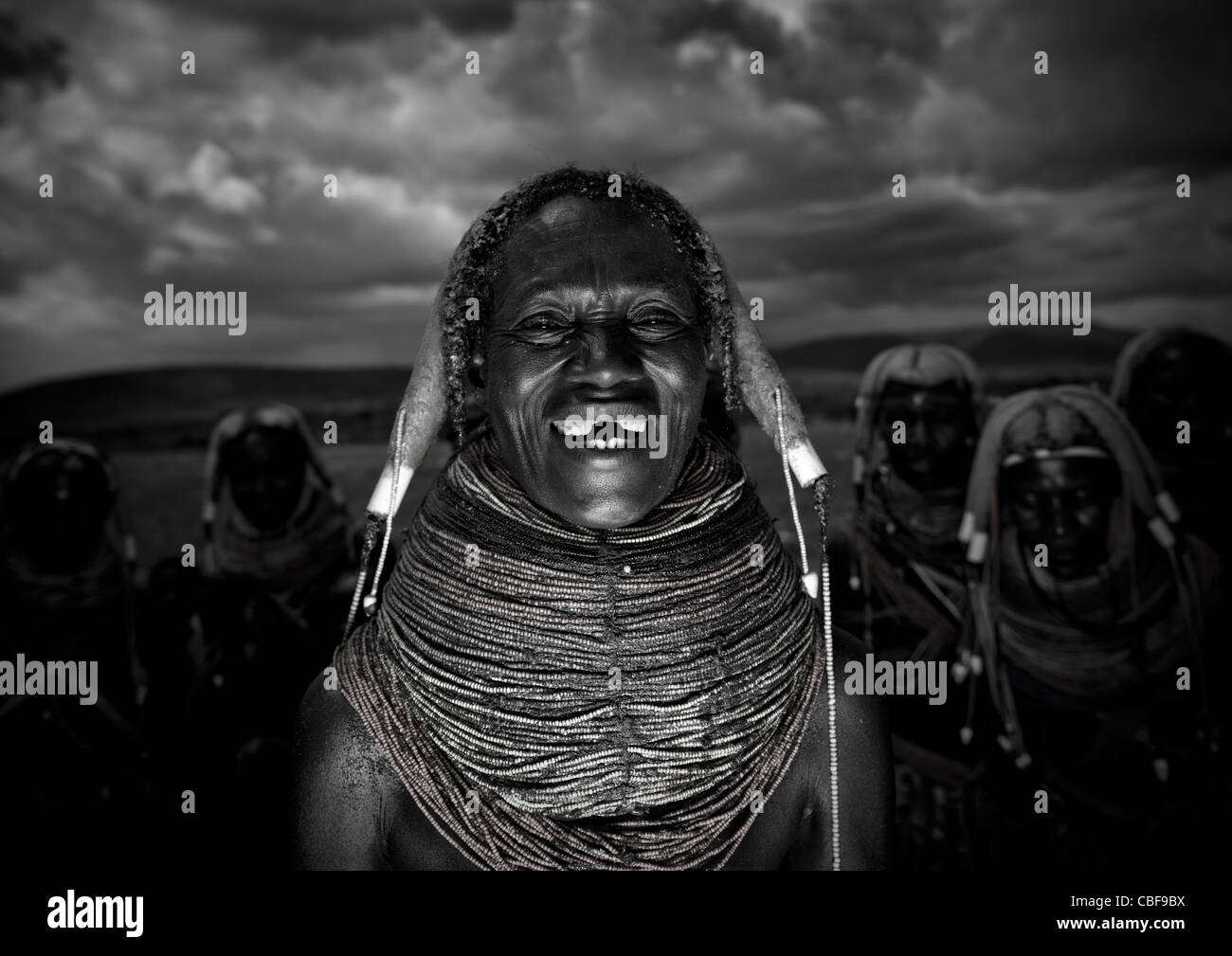 Mwila Stamm Frau Angola Stockfoto