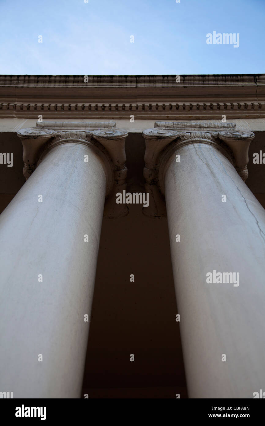 Säulen am Park Crescent in London W1 Stockfoto