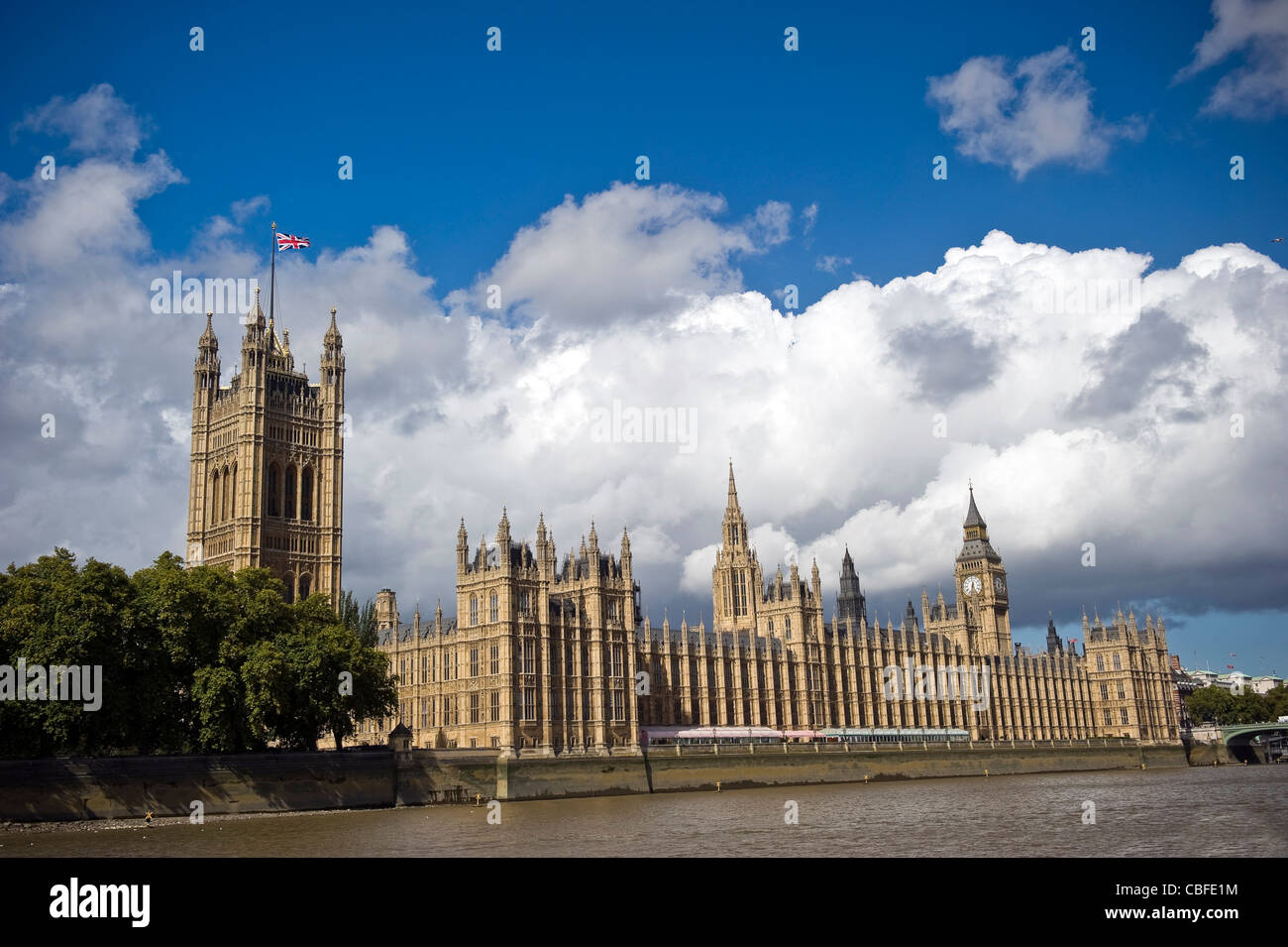 Die Häuser des Parlaments, Westminster, London, UK Stockfoto