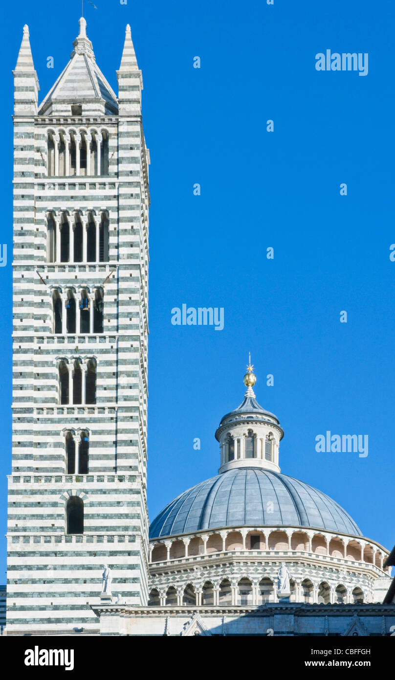 Europa, Italien, Toskana, Siena, Siena Altstadthügels (Duomo di Siena) Detail Stockfoto