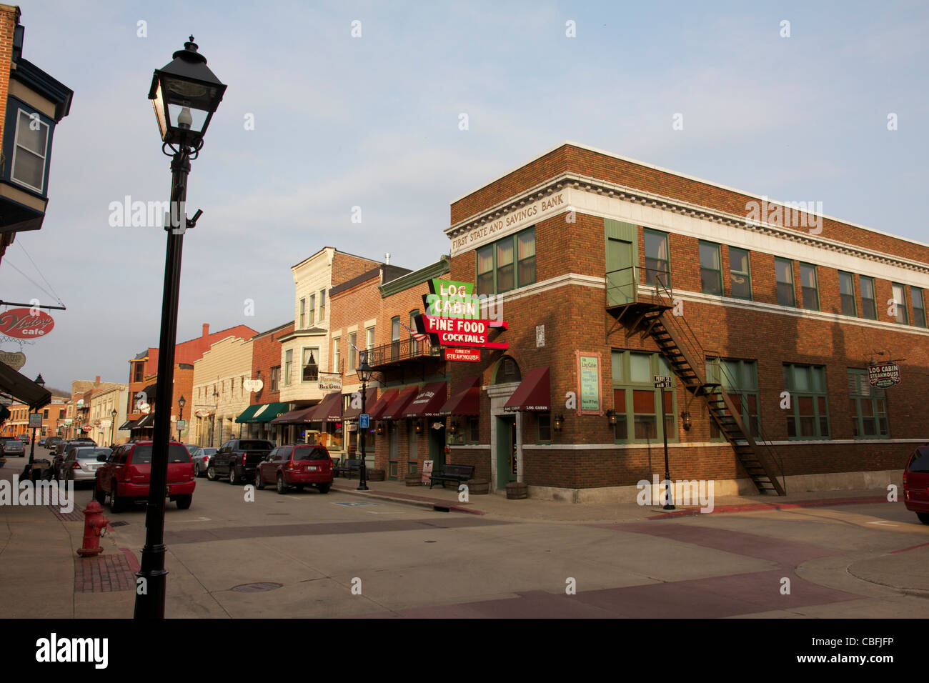 Main Street Galena Illinois Stockfoto