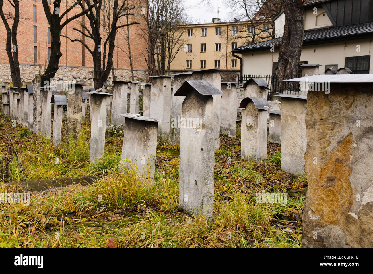 Jüdischer Friedhof in Krakau, Polen Stockfoto