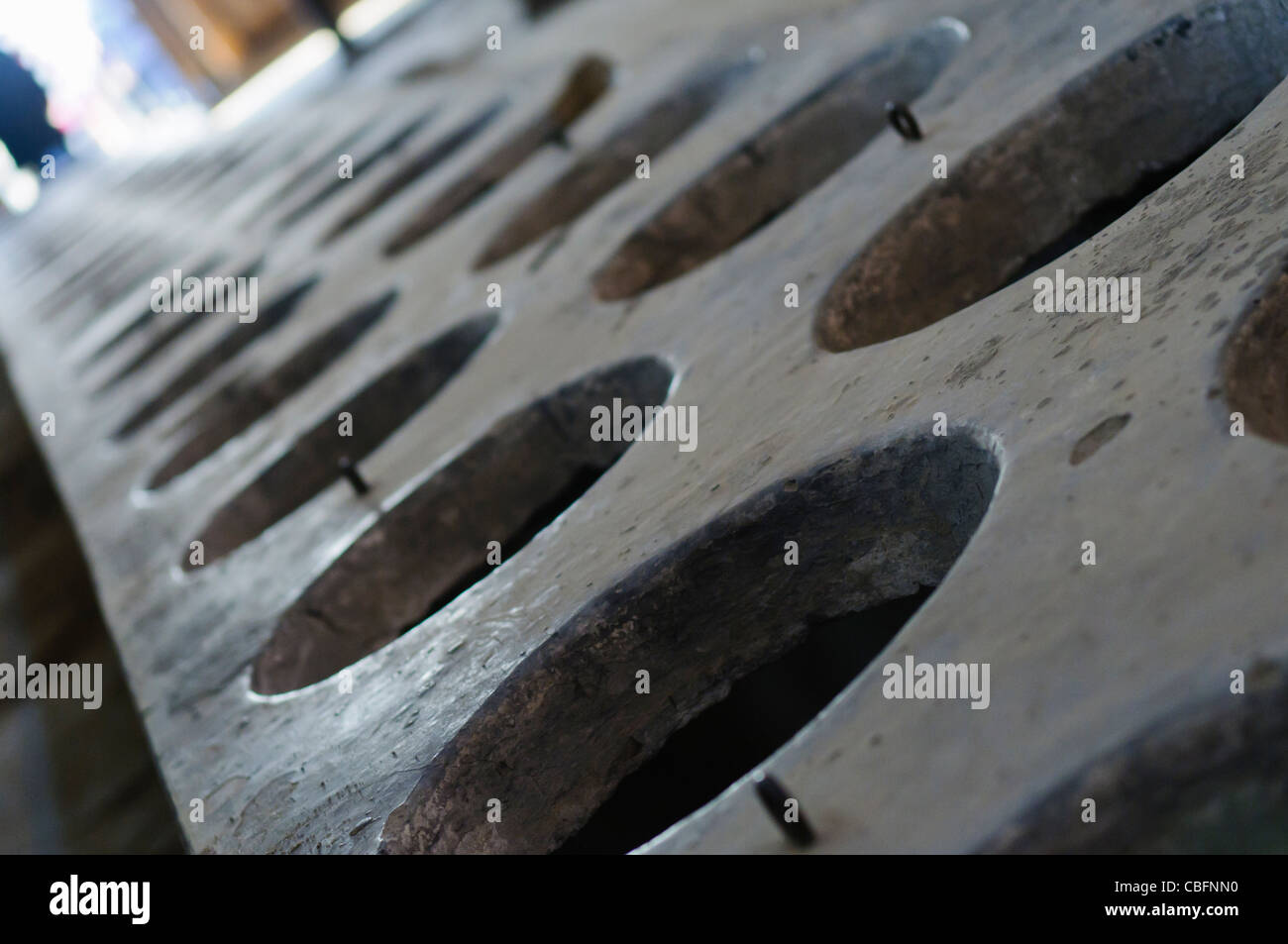 Latrinen Häftling im KZ Auschwitz II Berkenau WW2 Nazi-Platz für 200 Häftlinge zu einem Zeitpunkt. Stockfoto