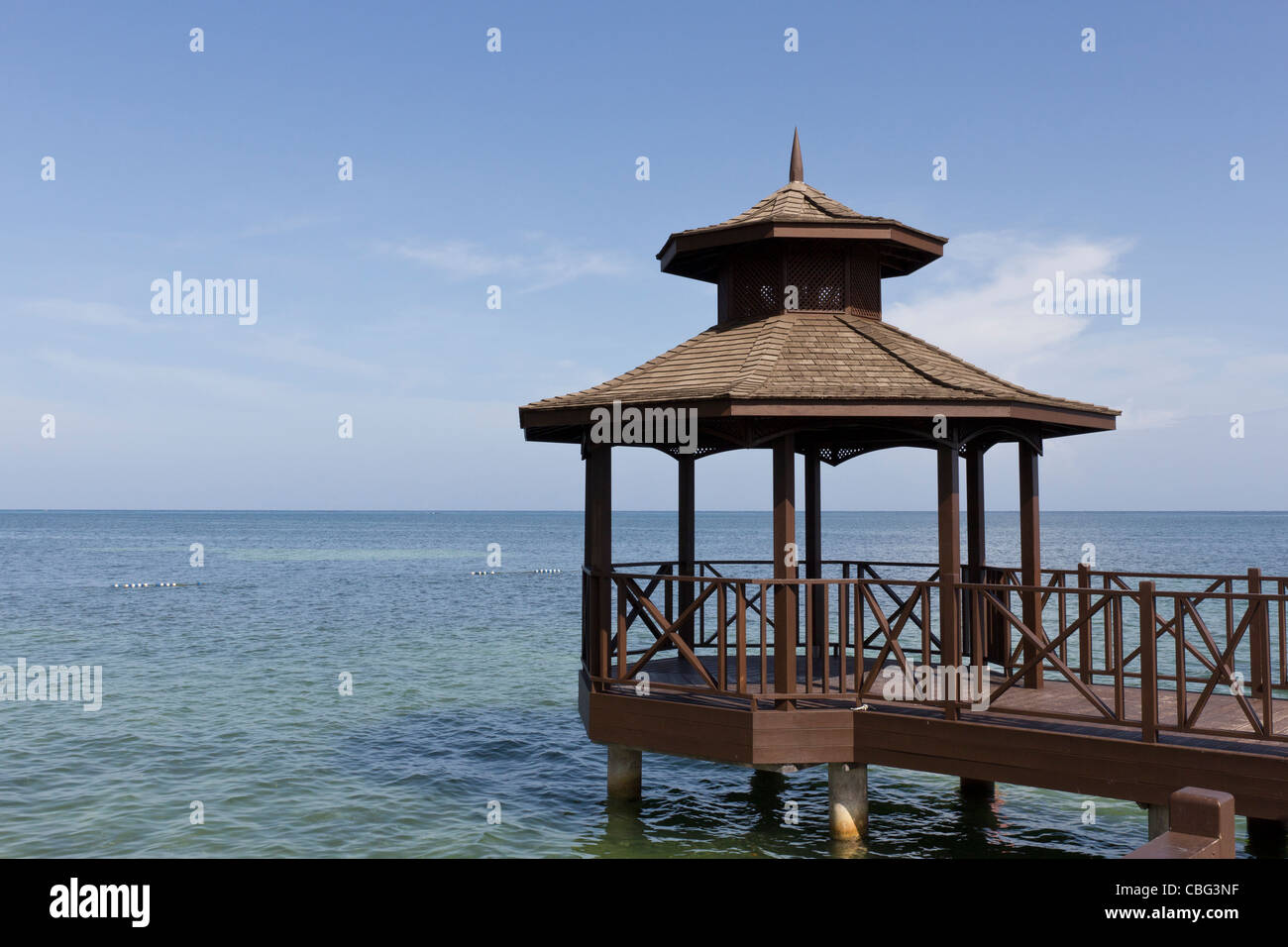 Bootsanlegestelle, Montego Bay, Jamaika Stockfoto