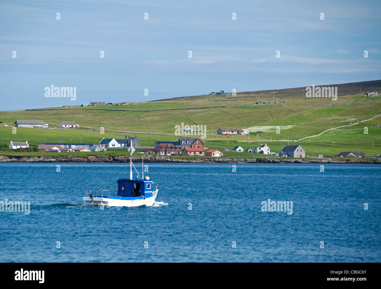 Kreuzung von Lerwick nach der Insel Bressay auf den Shetland-Inseln. SCO 7774. Stockfoto