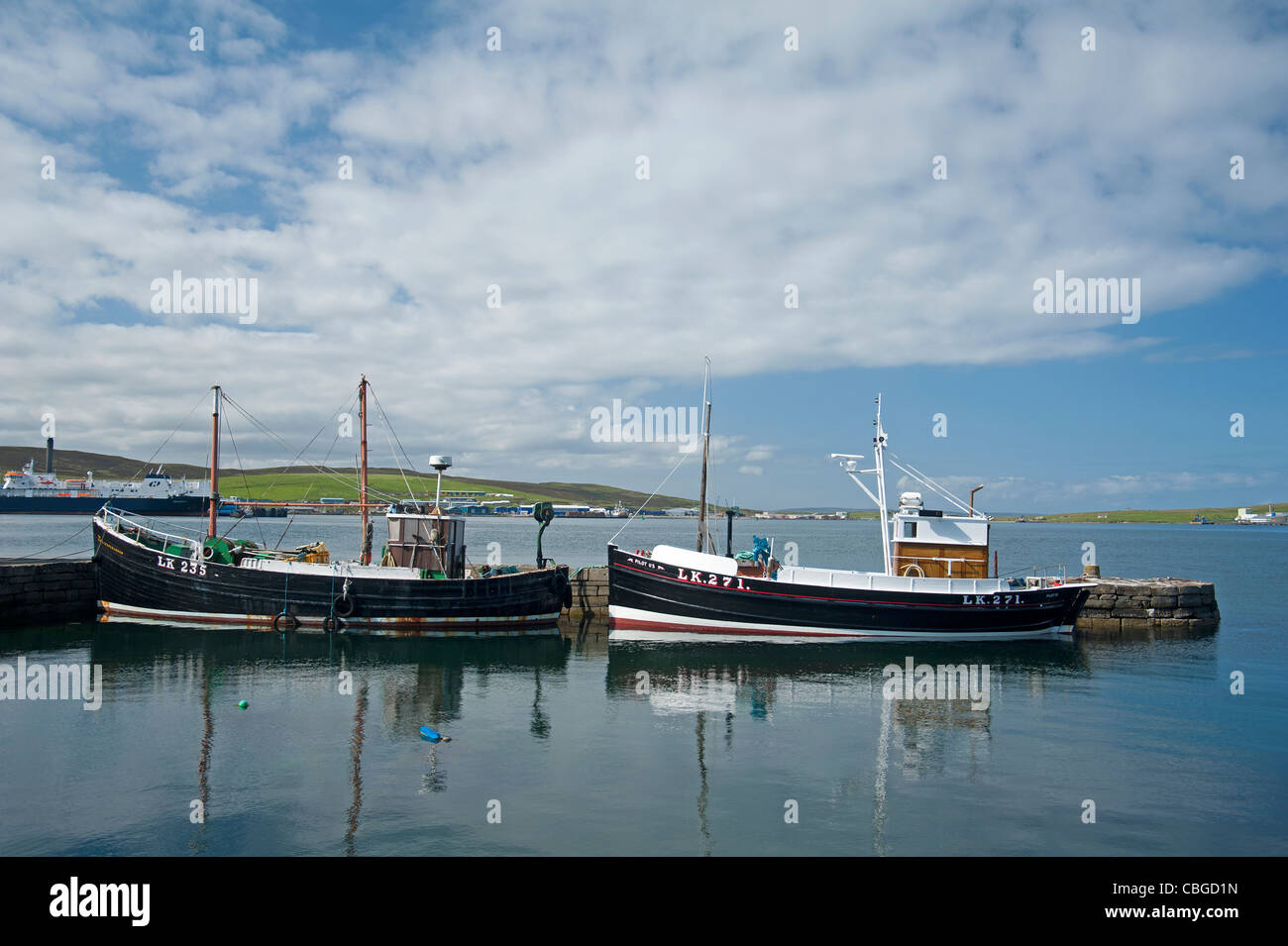 Hay es Dock gegenüber dem Museum Lerwick, Shetland-Inseln, Schottland. SCO 7779 Stockfoto