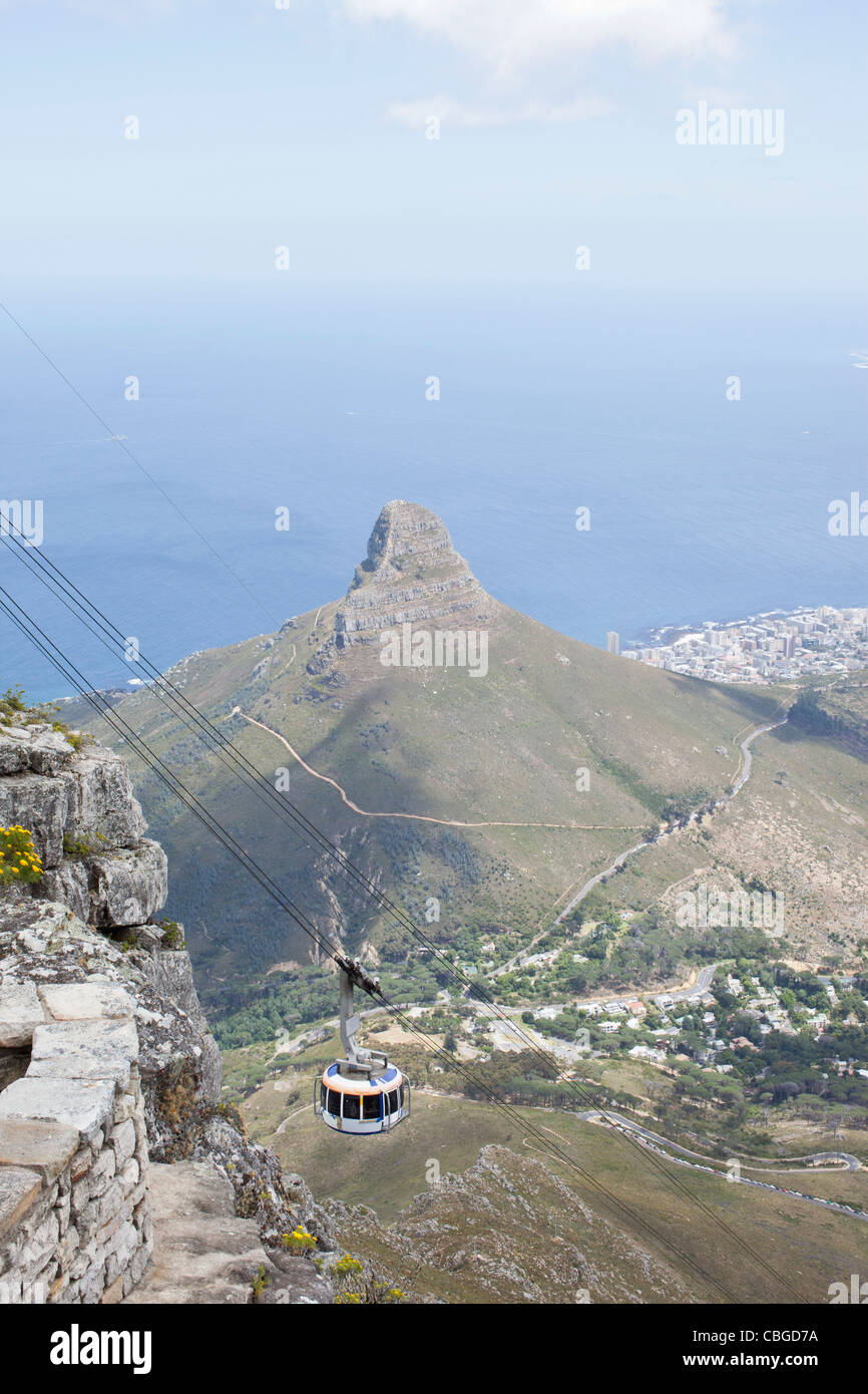 Seilbahn vom Tafelberg Reisen Stockfoto