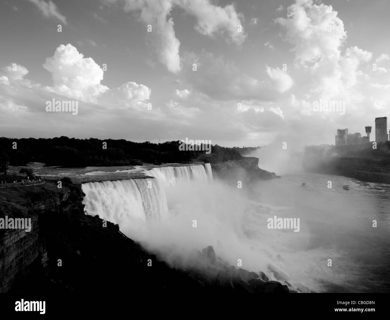 Foto von Niagara Falls von der US-Seite. Stockfoto
